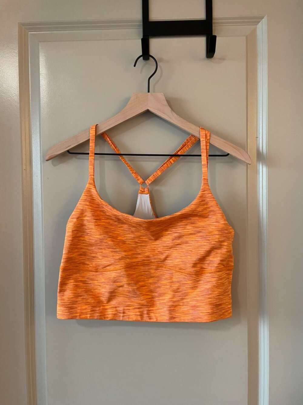 Outdoor Voices Flow Crop Top in Tangerine, Size XL